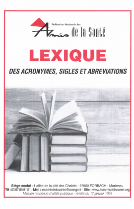 Lexique des Acronymes, Sigles et Abréviations